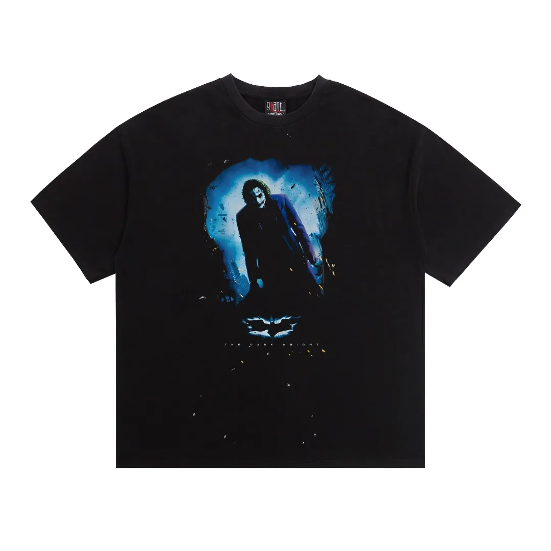 American Saint Michael Dark Knight Fabric: Double yarn 240g Style number: S869 Size: S-M-L-XL Color: Washed black Price: P118